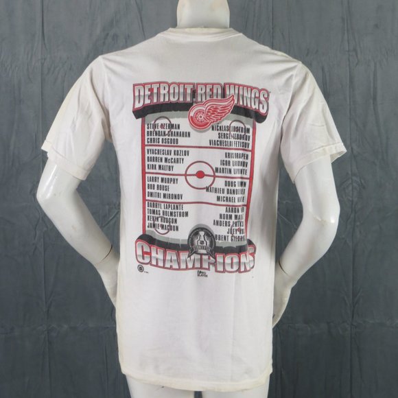 Detroit Red Wings Shirt (VTG) - 1998 Team Cartoon Graphic - Men's Medium - Picture 8 of 12